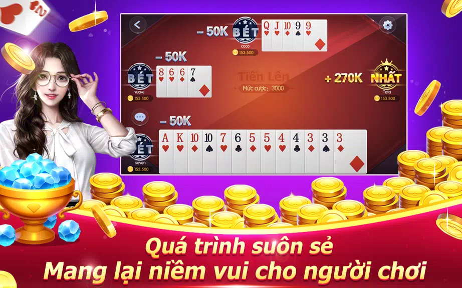 Lộc77-Tiến lên liêng ba cây  Screenshot 3