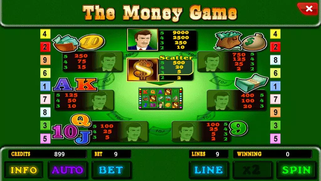 The Money Game slot  Screenshot 3