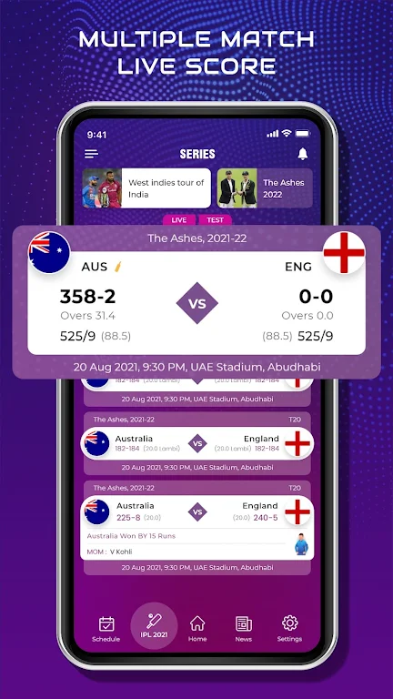 CricScore Line Guru Pro - Live  Screenshot 1