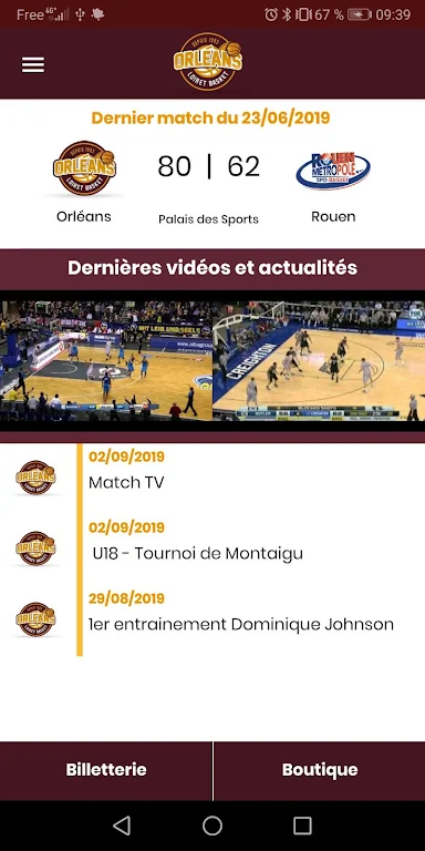 Orléans Loiret Basket - OLB  Screenshot 2