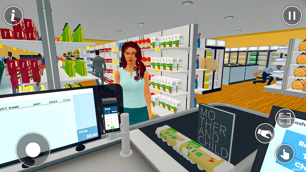 Supermarket Cashier Games 3D Mod  Screenshot 2