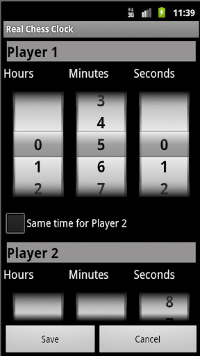 Real Chess Clock  Screenshot 1