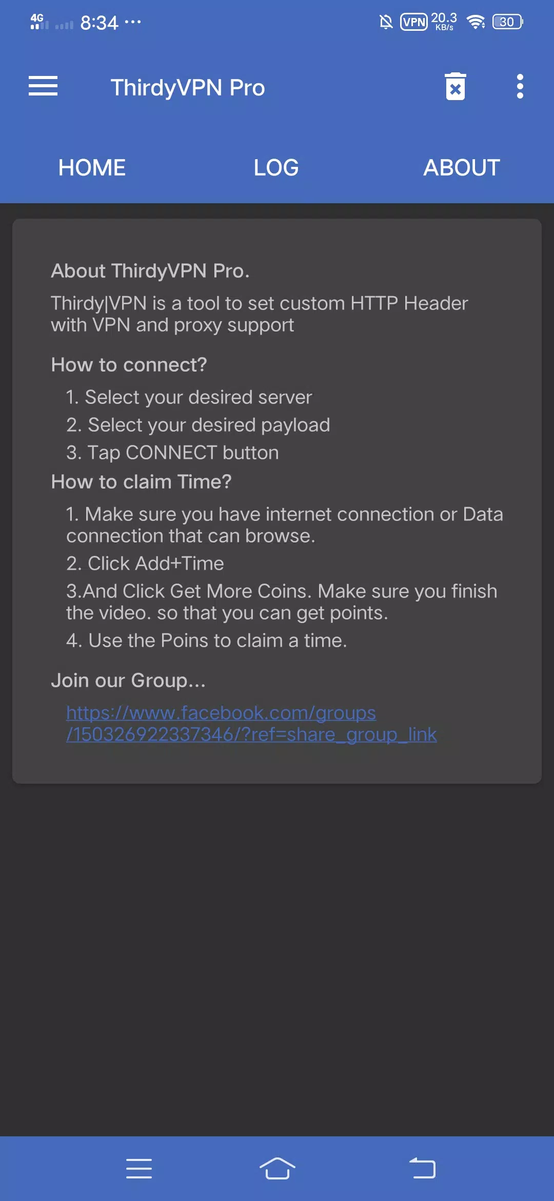 Thirdy VPN  Screenshot 1