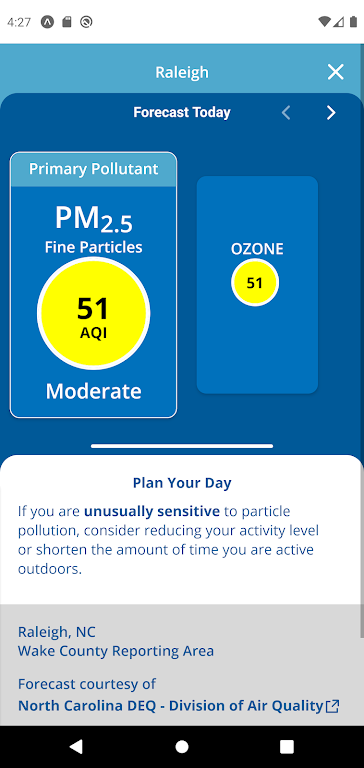 EPA's AIRNow  Screenshot 4