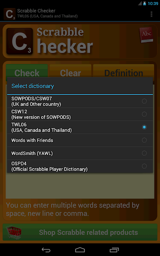 Scrabble Checker  Screenshot 1