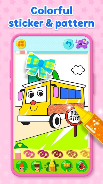 Pinkfong Coloring Fun for kids Mod  Screenshot 3