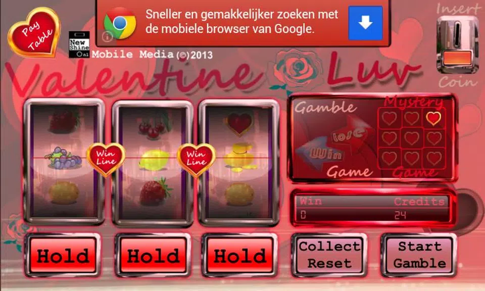 Valentine slot machine free  Screenshot 1