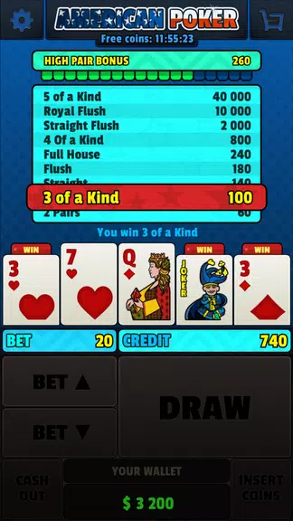 American Poker 3 Stars  Screenshot 3