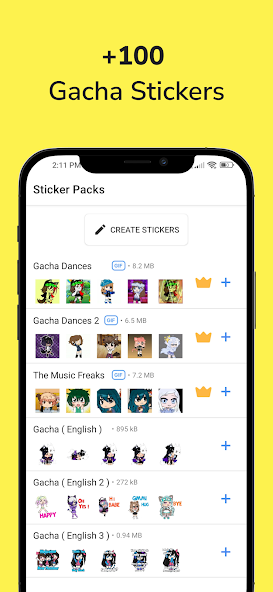 Gacha Stickers for WA Mod  Screenshot 1