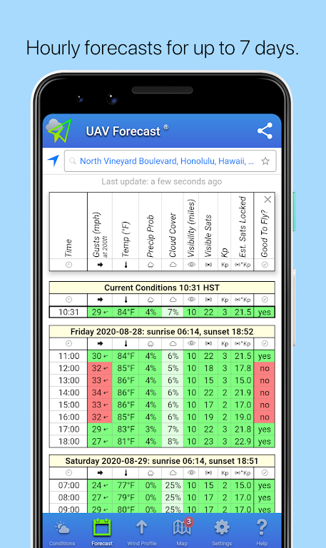 UAV Forecast  Screenshot 2