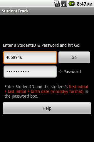 StudentTrack  Screenshot 1