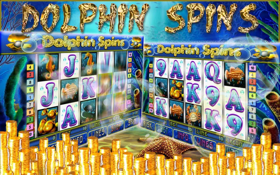 Dolphin Spins Slot  Screenshot 1