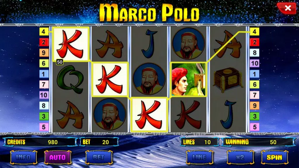 Marco Polo Deluxe slot  Screenshot 3