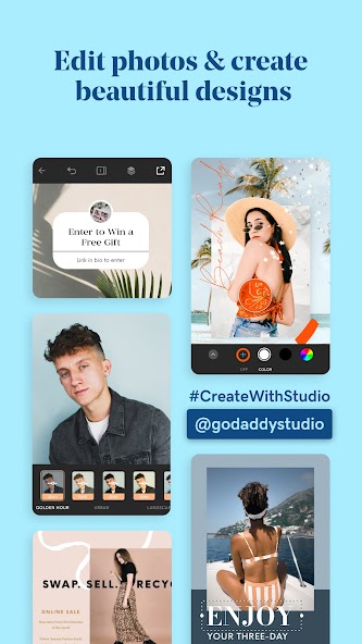 GoDaddy Studio: Graphic Design Mod  Screenshot 1