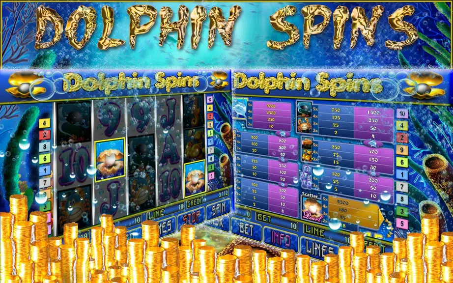 Dolphin Spins Slot  Screenshot 2