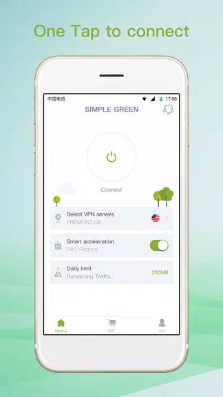 SGreen VPN-Simple Green & Safe  Screenshot 1