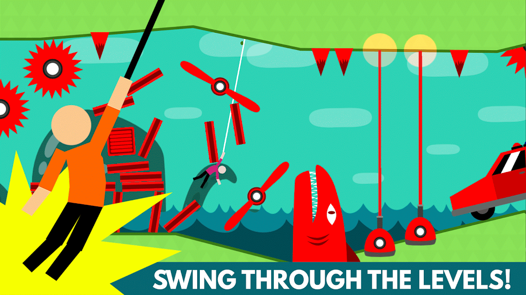 Hanger World - Rope Swing Mod  Screenshot 3