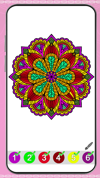 Mandala Color by Number Book Mod  Screenshot 4