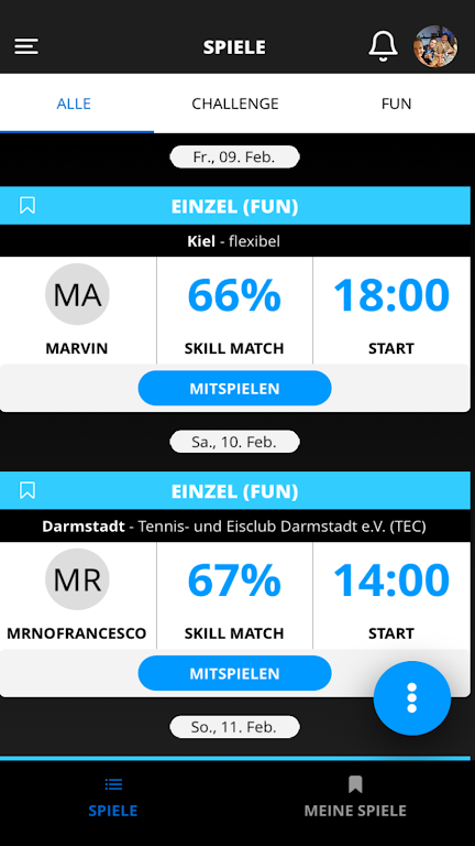 TRUEPLAY Tennis App  Screenshot 2