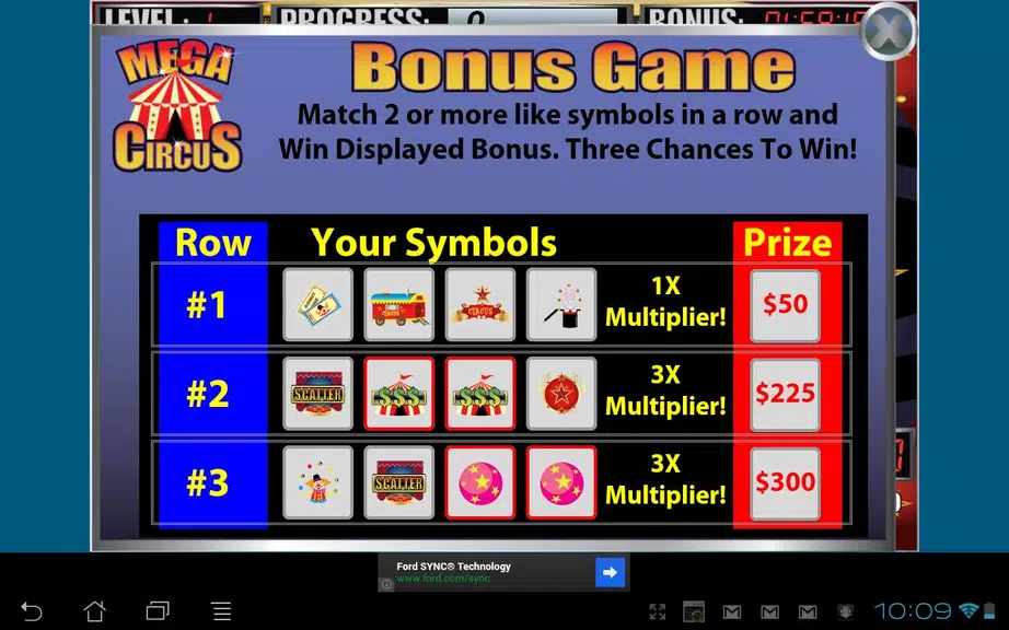 Mega Circus Slot Machine  Screenshot 3