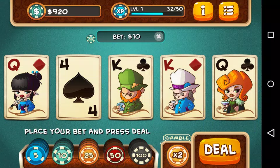 Video Poker - Aranea  Screenshot 2