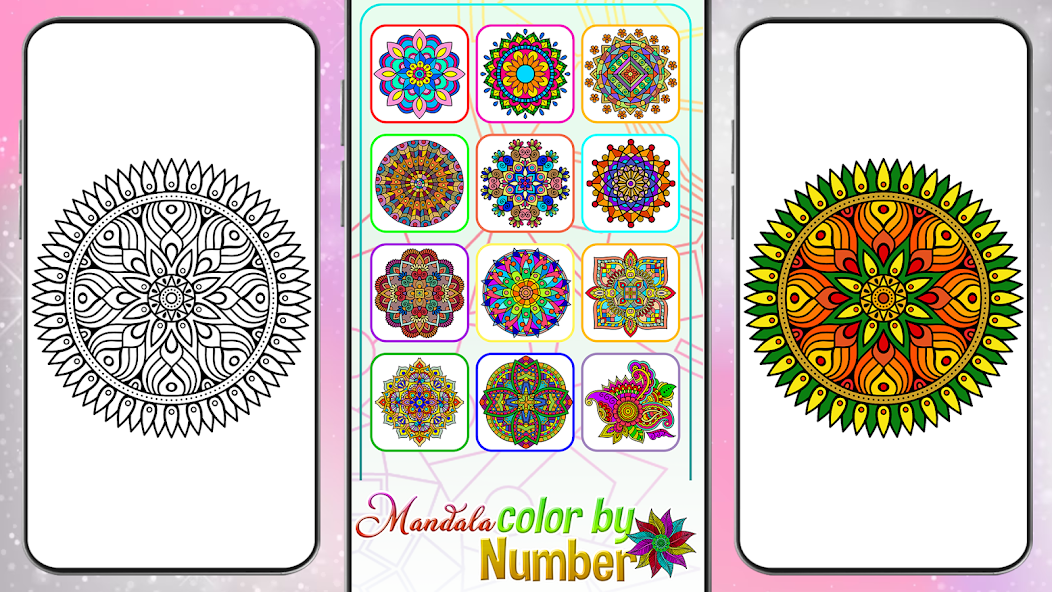 Mandala Color by Number Book Mod  Screenshot 2