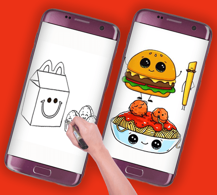 Learn How To Draw Cute Food  Screenshot 3