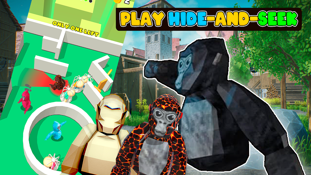 Gorilla Hide 'n Seek: Tag Game  Screenshot 2