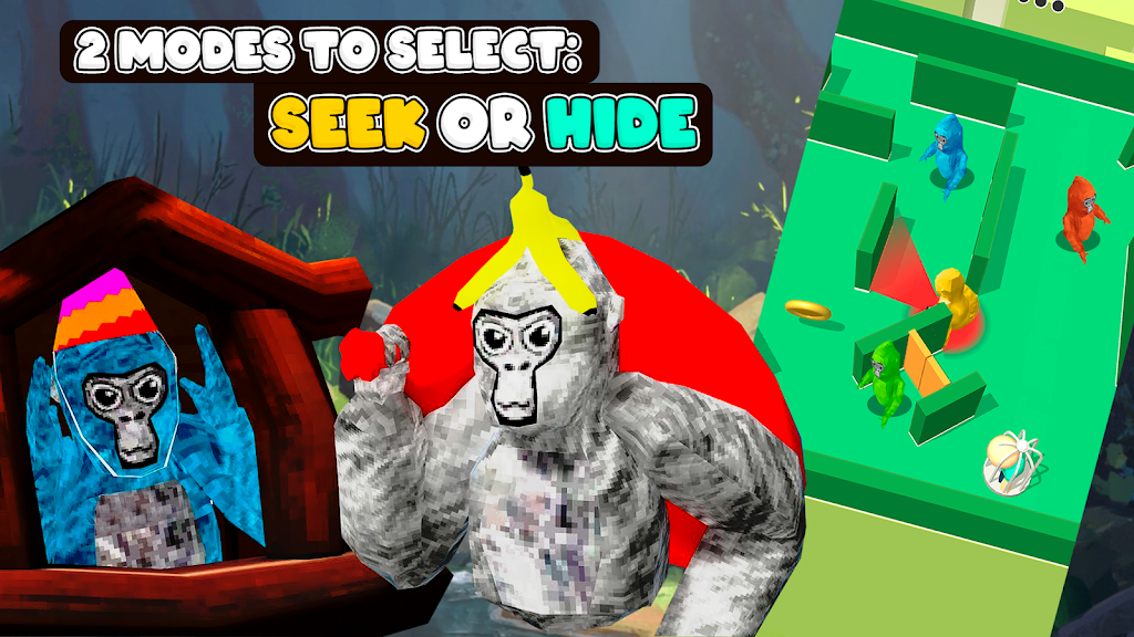 Gorilla Hide 'n Seek: Tag Game  Screenshot 3