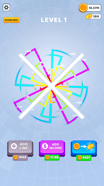 Bouncing Rainbow: Calm Clicker Mod  Screenshot 3