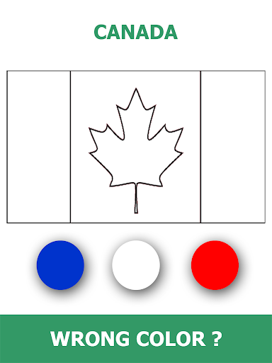 Flag Quiz Gallery : Guess Name, Guess Flag Color  Screenshot 1