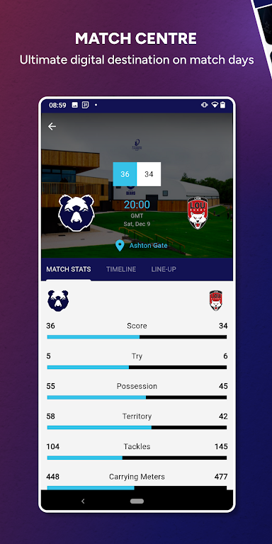 Bristol Bears Rugby  Screenshot 4