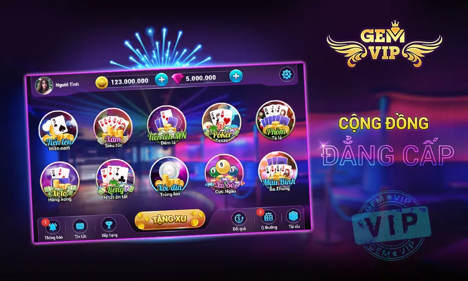 Gem VIP - Game Bai Doi Thuong  Screenshot 1