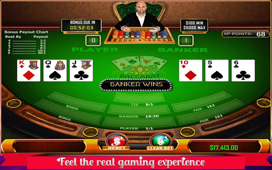 Baccarat - Casino Style  Screenshot 2