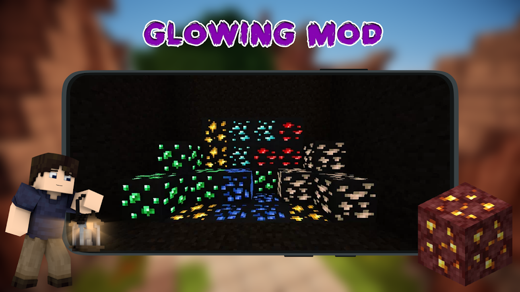 Glowing Ore Mod  Screenshot 2