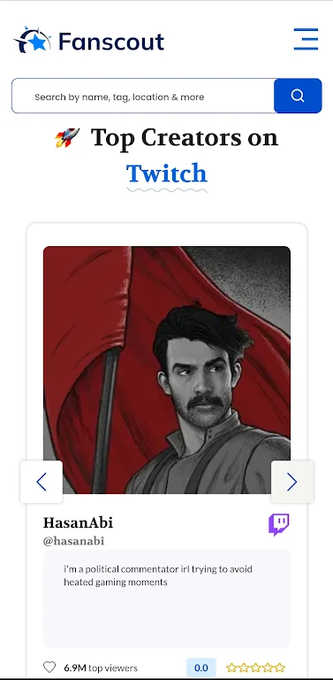 Fanscout - Creator Search  Screenshot 4