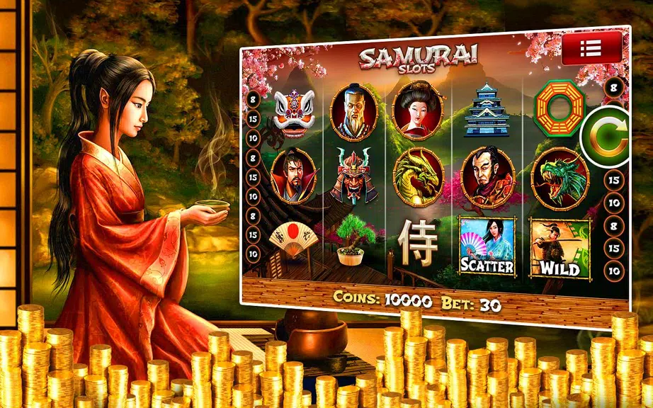 Samurai - Slot Machines Pokies  Screenshot 1