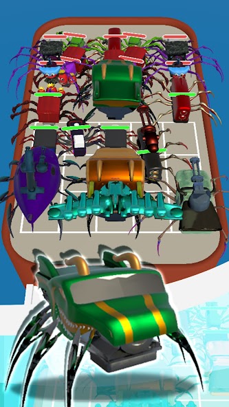 Spider Train Run: Merge Battle Mod  Screenshot 4