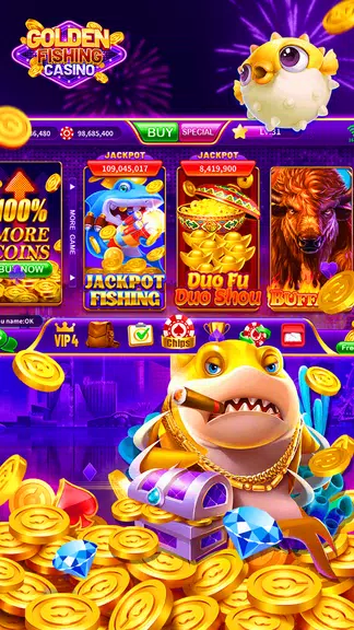 Golden Fishing Slots Casino  Screenshot 1