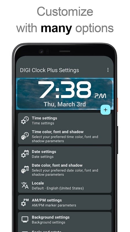 DIGI Clock Widget Plus  Screenshot 3