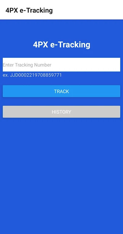 4PX e-Tracking  Screenshot 1