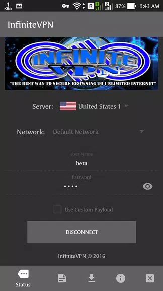 Infinite VPN  Screenshot 1