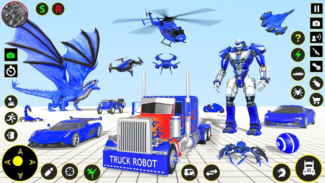 Truck Game - Car Robot Games Mod  Screenshot 1