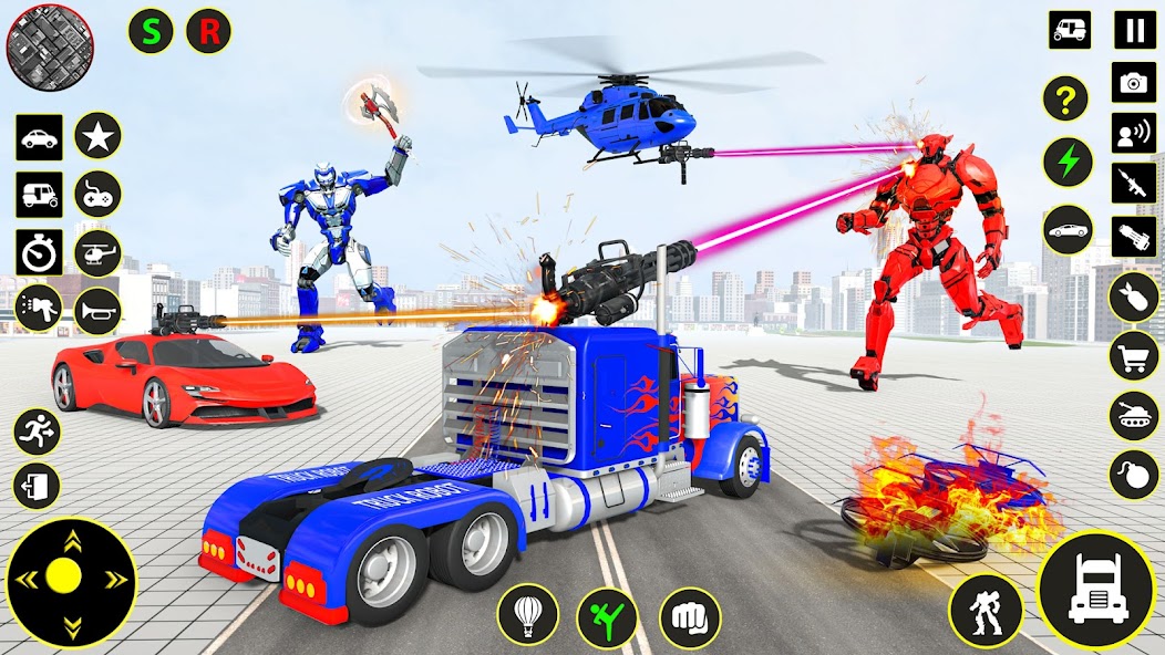 Truck Game - Car Robot Games Mod  Screenshot 2