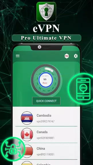 eVPN - Pro Ultimate VPN  Screenshot 1