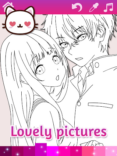 Anime Manga Coloring Pages with Animated Effects  Screenshot 3