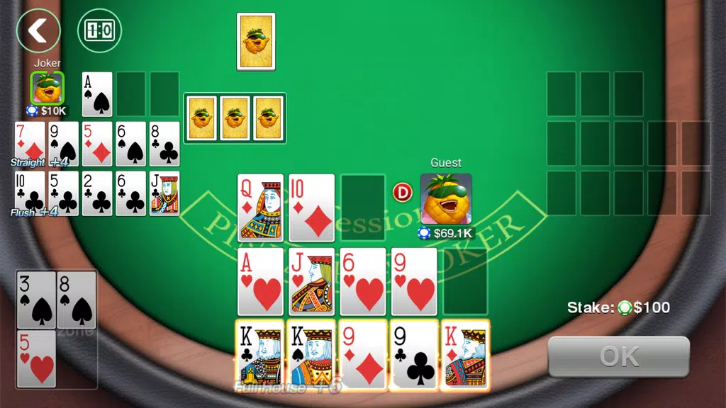 DH Pineapple Poker OFC  Screenshot 1