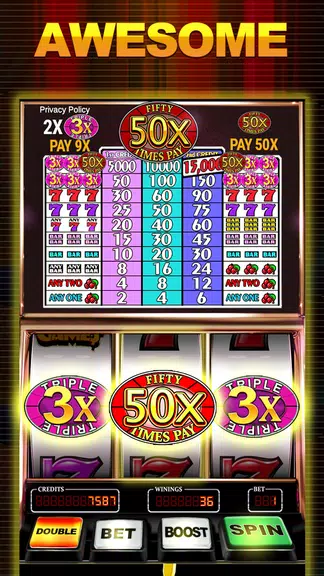 Slot Machine: Triple Fifty Pay  Screenshot 4