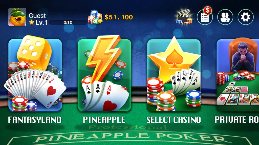 DH Pineapple Poker OFC  Screenshot 4