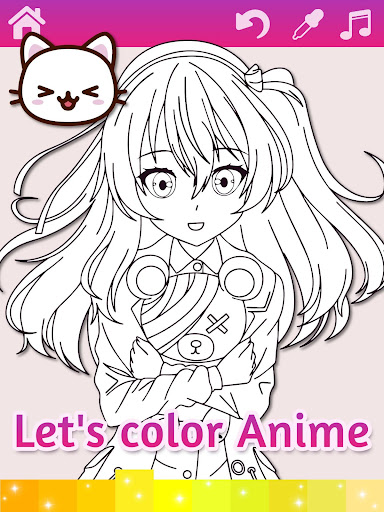 Anime Manga Coloring Pages with Animated Effects  Screenshot 4